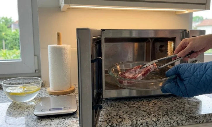 Como descongelar carne no micro-ondas de forma rápida e segura