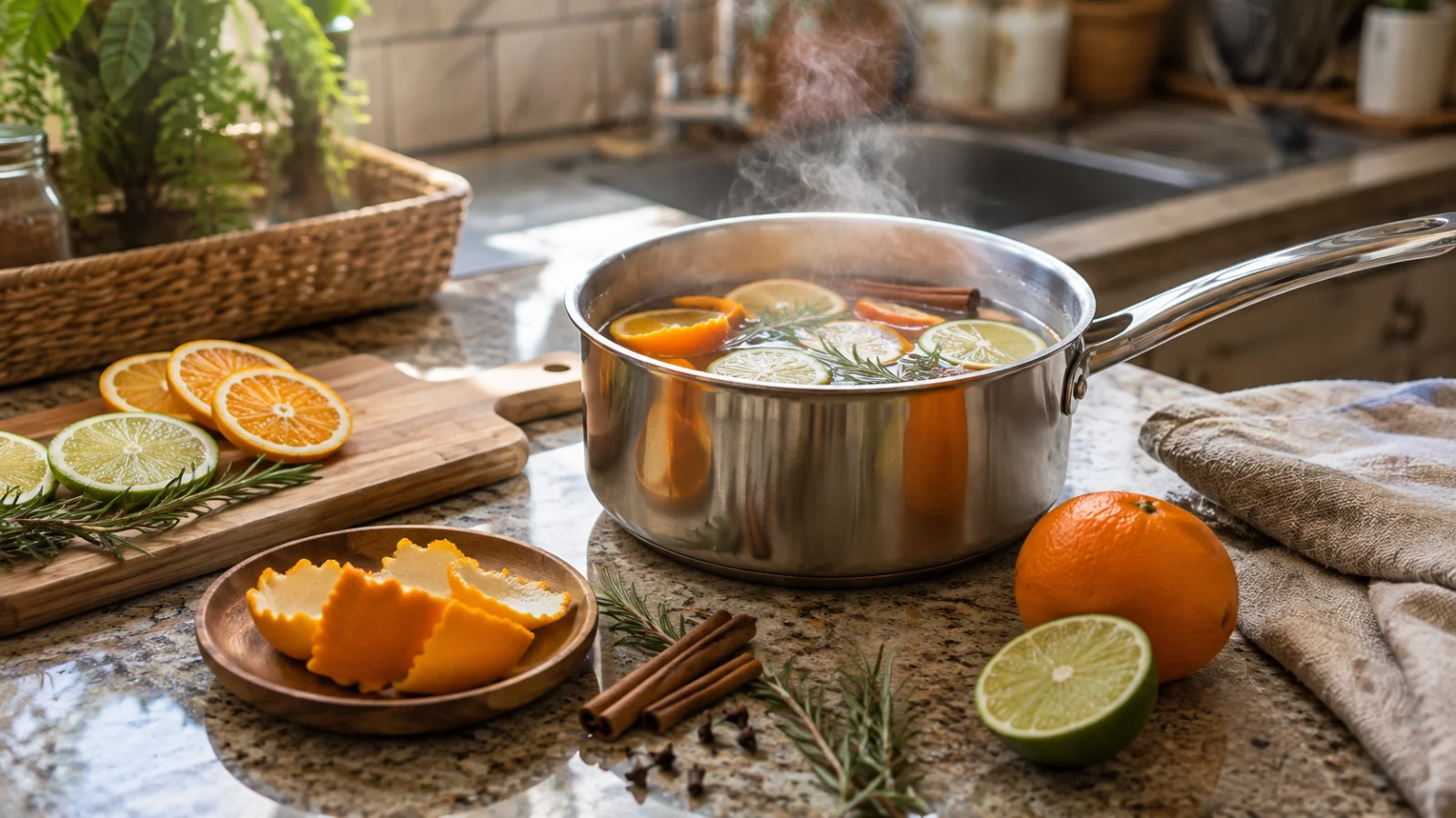 Melhores aromatizadores caseiros para deixar a cozinha cheirosa